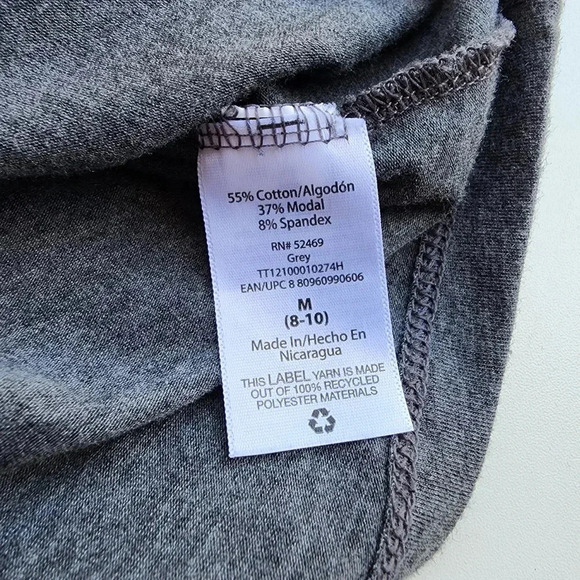 Time and Tru Womens Adjustable Straps Camisole Tank Top Stretch Gray M (8-10) - Picture 9 of 9